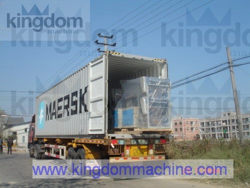 bag making machine in container for shipment