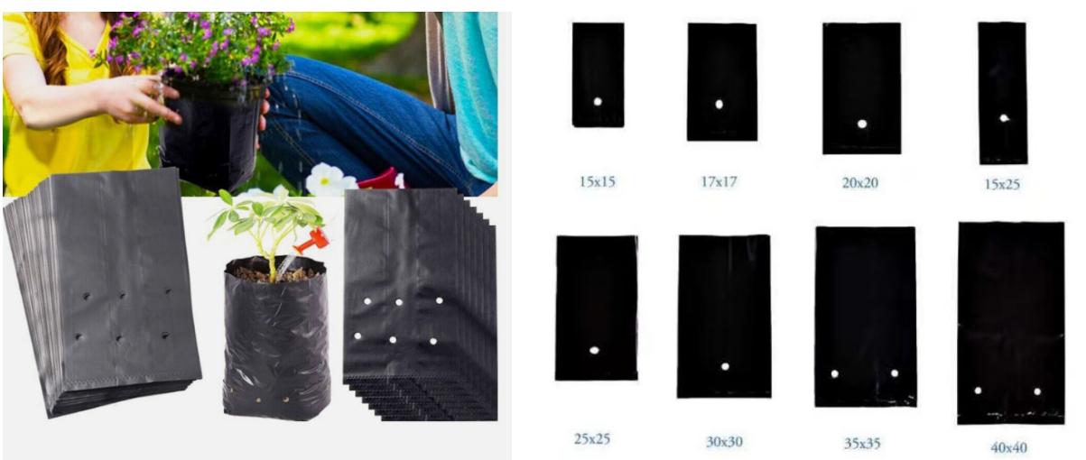 Machine fabrication de Sacs de Pépinière en Plastique épaissi pour Plantes Sacs de Plantation de Semis de Fruits Et de Fleurs
