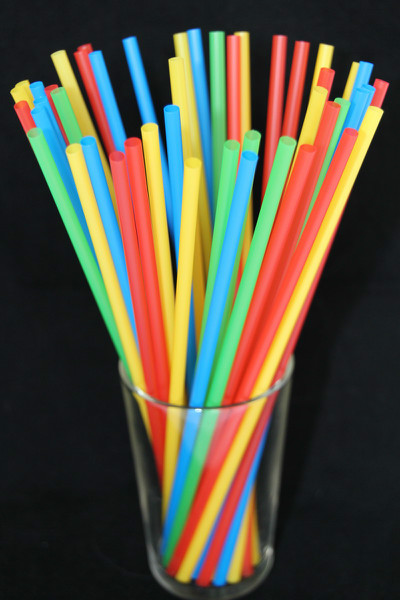 one color straight drinking straw
